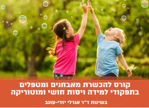 קורס להכשרת מאבחנים ומטפלים בתפקודי למידה ויסות חושי ומוטוריקה גסה ועדינה בשיטת ד"ר אורלי יזדי-עוגב 