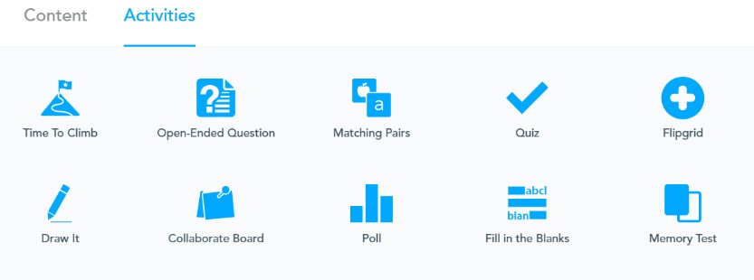 פעילויות אינטראקטיביות מגוונות