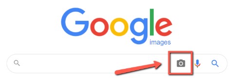 בחלון החיפוש לחצו על אייקון המצלמה