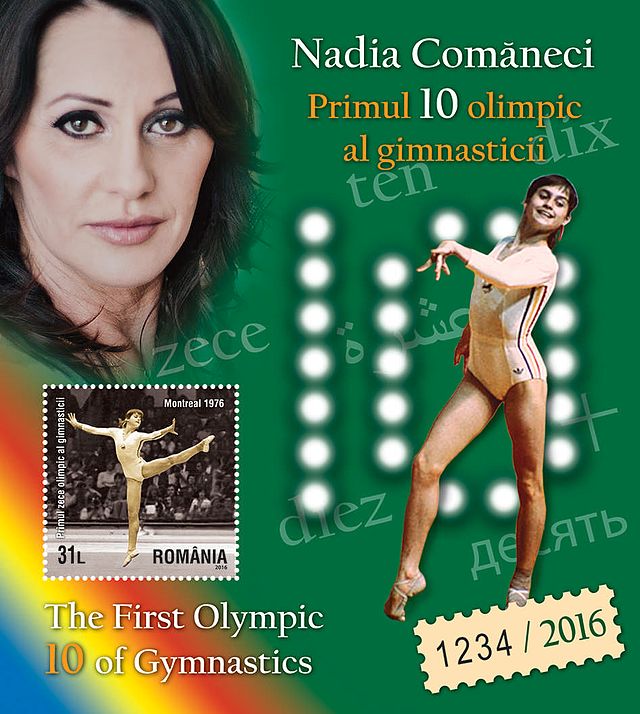 נדיה קומנץ', מנצחת קרב-רב בהתעמלות במשחקים האולימפיים 1976