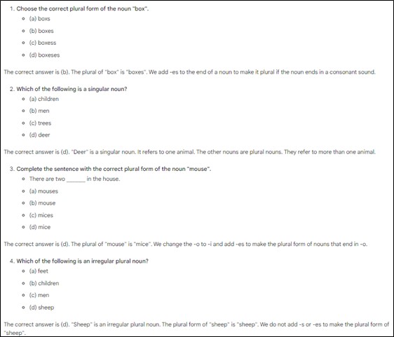 דוגמא של מבחן אמריקאי