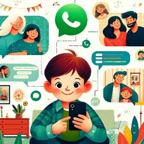 להתכתב בקבוצות של המשפחה