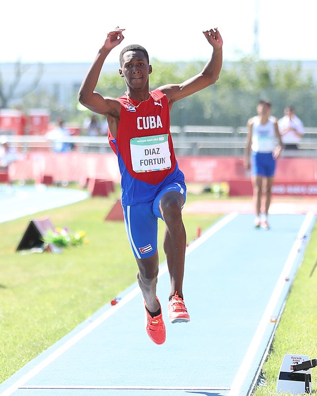 ג'ורדן דיאס בתחרות במדי קובה, בגיל 17