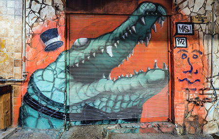 אומנות רחוב וגרפיטי בצל המלחמה בתל אביב