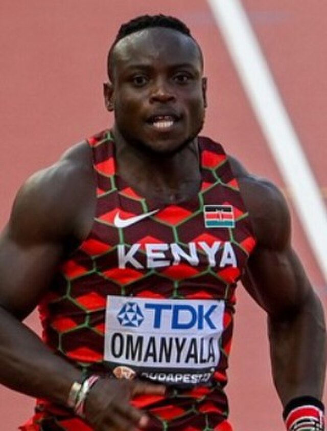 פרדיננד אומניאלה בעל שיא אישי של 9.77 ש', עשירי ברשימת כל הזמנים לגברים.