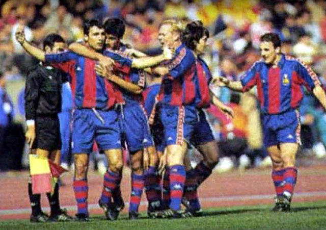 חריסטו סטוייצקוב חוגג במדי ברצלונה