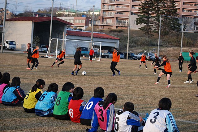 כדורגלניות באימון