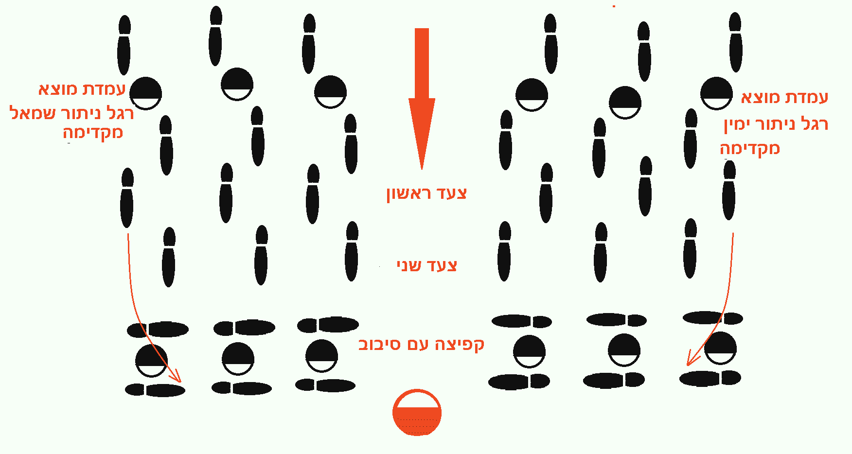 סכמה שני צעדי הרצה