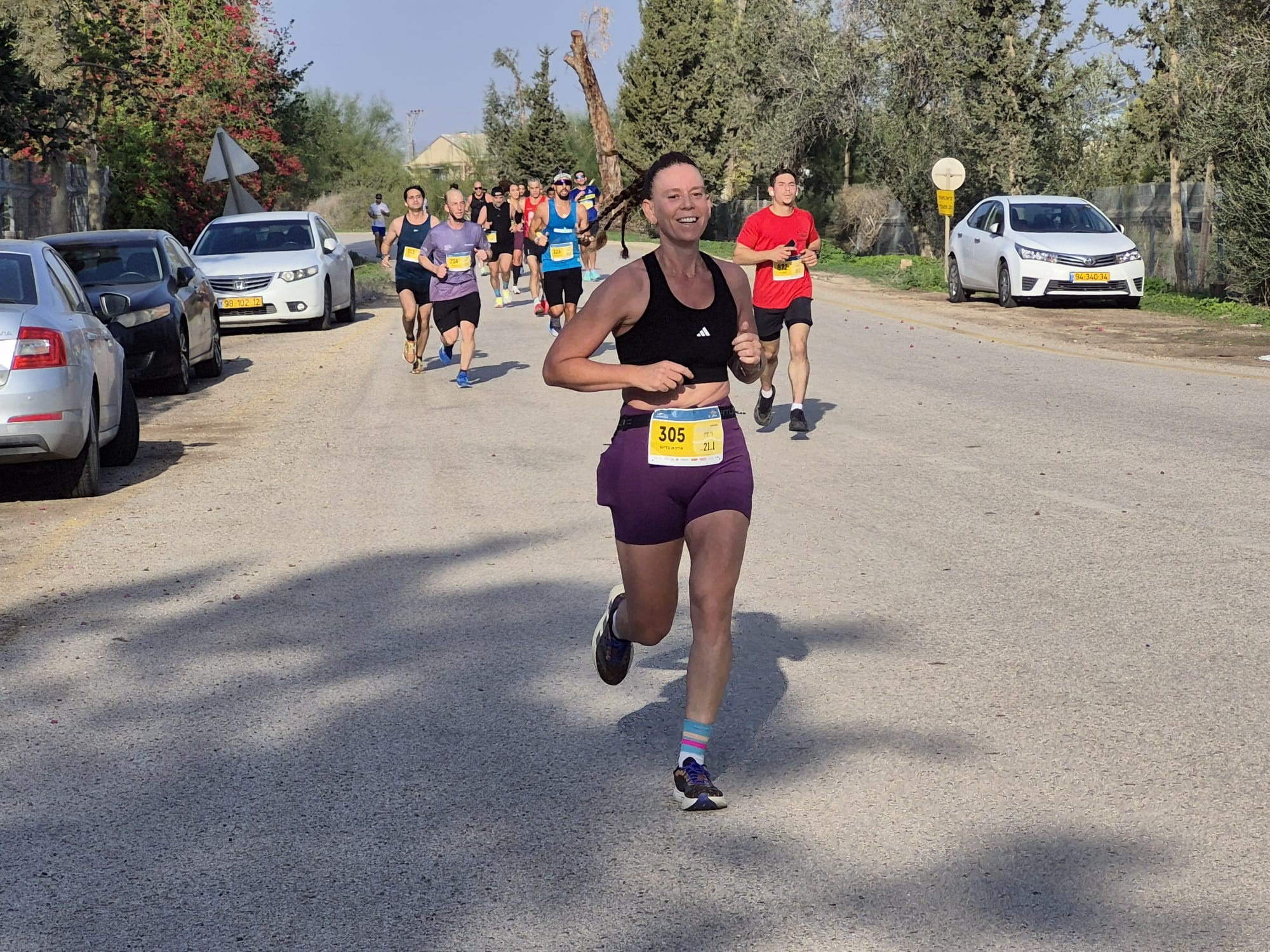איילת גדיש חצי מרתון עמק המעיינות 2025