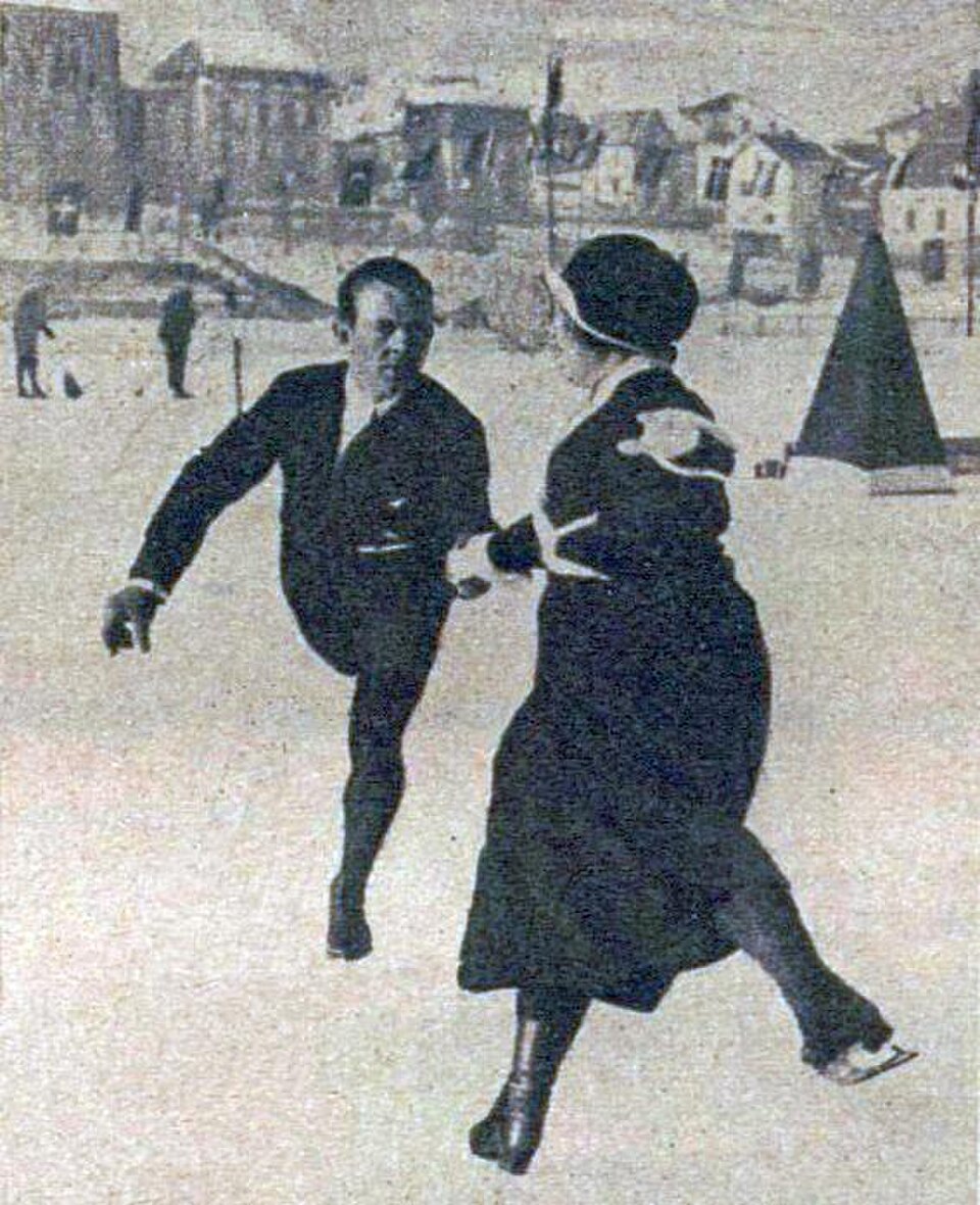האוסטרים הלן אנגלמן ואלפרד ברגר בשאמוני 1924